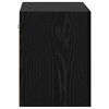 vidaXL TV Wall Cabinets Wall-mounted 2 pcs Black Oak 40.5 x 30 x 40 cm
