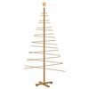 vidaXL Wooden Christmas Tree with Stand Brown 180 cm Bamboo