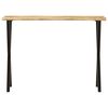 vidaXL Console Table with Live Edge 105x33x76 cm Solid Wood Mango