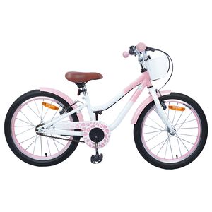 vidaXL Kids Bike 18'' for 5-7 Years Old Light Pink