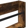 vidaXL Magazine Rack 2 pcs Smoked Oak 80 x 12 x 30 cm Engineered Wood
