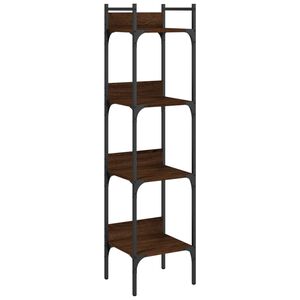 vidaXL Bookshelf 4-Tier Brown Oak 35x30x138.5 cm Engineered Wood