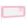 vidaXL Toddler Safety Bed Rail Pink 160x25 cm Fabric
