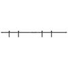 vidaXL Sliding Cabinet Door Kit 213 cm Carbon Steel