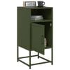 vidaXL Bedside Cabinet Olive Green 36x39x78 cm Steel