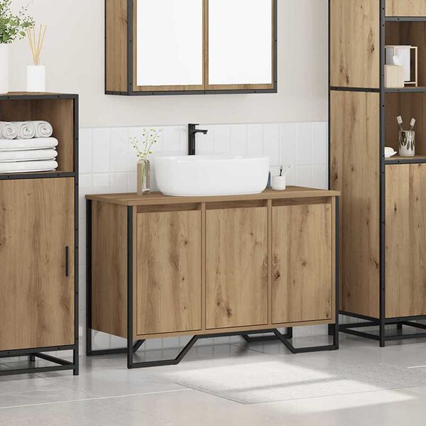 vidaXL Sink Cabinet Other Artisan Oak 91 x 35 x 60 cm Engineered wood