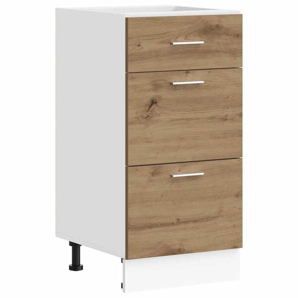 vidaXL Bottom Cabinet Lyon Artisan Oak 40x46x81.5 cm Engineered Wood