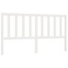 vidaXL Bed Headboard White 186x4x100 cm Solid Wood Pine