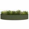 vidaXL Garden Planter Olive green 120 x 120 x 20 cm Steel