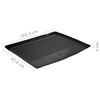 vidaXL Car Boot Mat for Audi Q3 (2011-2018, 2019-) Rubber