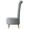 vidaXL Slipper Chair Light Grey 56.5 x 70 x 110 cm Fabric