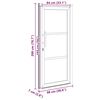 vidaXL Front Door White PVC