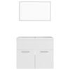 vidaXL Bathroom Furniture Set White Engineered Wood