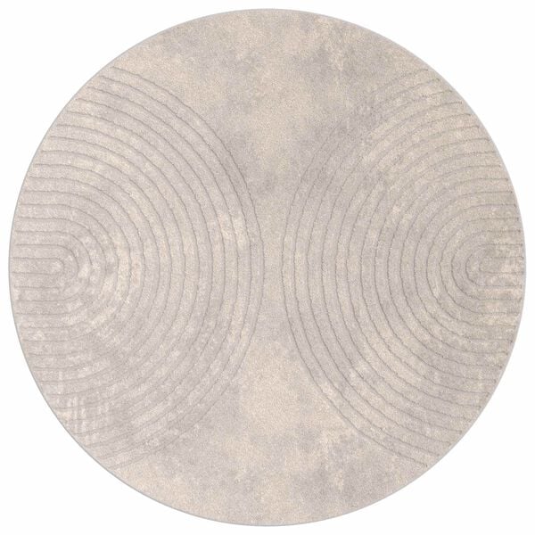 vidaXL Area Rugs Round Beige &Oslash; 200 CM