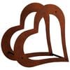 vidaXL Log Holder 41 x 40 x 20 cm Weathering Steel Rusty