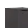 vidaXL Bedside Cabinets 2 pcs Black 36x39x60.5 cm Steel