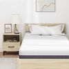 vidaXL Mattress White and Grey 100 x 200 cm Memory Foam