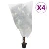 vidaXL Plant Fleece Covers with Drawstring 4 pcs 70 g/m&sup2; 0.8x1.2 m