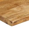 vidaXL Table Top 80x40x3.8 cm Live Edge Solid Wood Mango