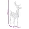 vidaXL Christmas Reindeers 4 pcs Cold White 160 LEDs Acrylic