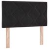 vidaXL LED Headboard with Headboard Black 80 cm Faux Leather