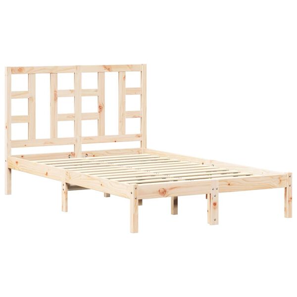 vidaXL Bed Frame without Mattress 120x200 cm Solid Wood