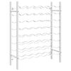 vidaXL Wine Rack for 48 Bottles White Metal