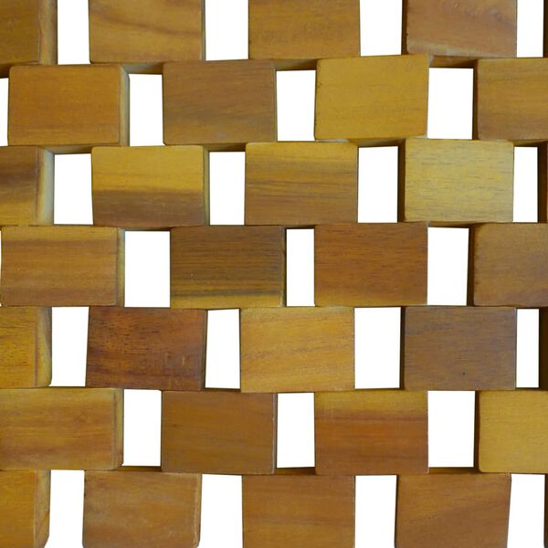 vidaXL Bath Mat Acacia Wood 80x50 cm Mosaic