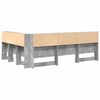 vidaXL Storage Headboard Concrete Grey 150 cm Engineered Wood