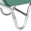 vidaXL Wheelbarrow Green 90 L 150 kg Galvanised Steel and Plastic