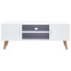 vidaXL TV Cabinet White 120x40x46 cm MDF