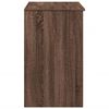 vidaXL Dressing Table with Mirror Brown Oak 73x46.5x120 cm