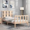 vidaXL Bed Frame without Mattress 90x190 cm Single Solid Wood Pine
