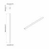 vidaXL Closet Rod 2 pcs Silver 864 x 15 x 29 mm Aluminium Alloy