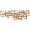 vidaXL Outdoor Sofa Set 9 pcs White Solid Acacia Wood