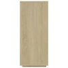 vidaXL Sideboard Sonoma Oak 120x30x75 cm Engineered Wood