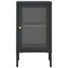 vidaXL Sideboard Anthracite 38x35x70 cm Steel and Glass