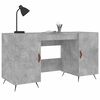 vidaXL Desk Concrete Grey 140x50x75 cm Engineered Wood