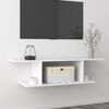 vidaXL Wall Mounted TV Cabinet White 103x30x26.5 cm