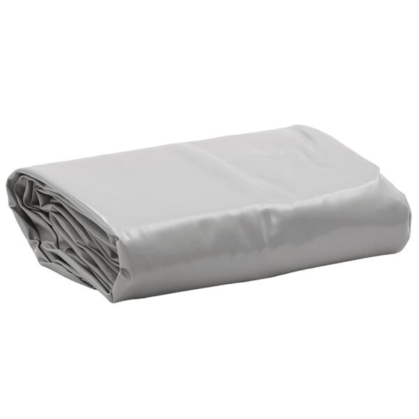 vidaXL Tarpaulin Grey Ø 2.6 m 650 g/m²