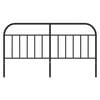 vidaXL Metal Replace Headboard Black 180 cm