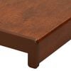 vidaXL Window Sill Brown Wood 100 x 35 x 4.5 cm PVC