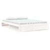 vidaXL Bed Frame without Mattress White Solid Wood 160x200 cm