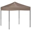vidaXL Party Tent | Taupe | 210D Oxford Fabric with Silver Coating | 2x2 m