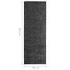 vidaXL Carpet Runner Washable Foldable Anthracite 80x300 cm Polyester
