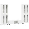 vidaXL TV Cabinet Set FLORIN 3 pcs White Engineered Wood