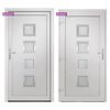 vidaXL Front Door White 88x200 cm PVC