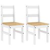 vidaXL Dining Chairs 2 pcs PANAMA White 40x46x90 cm Solid Wood Pine