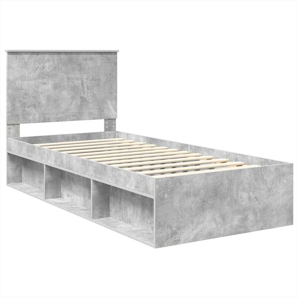 vidaXL Bed Frame with Headboard Concerte 90 x 200 cm Solid Pine Wood