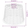 vidaXL Ceiling Lamp Shade White Ø30x20 cm Wicker